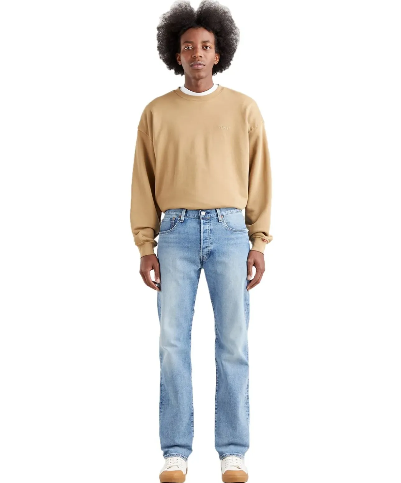 Levi’s Jeans Original Fit 501 in blauem I Call You Name