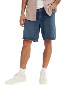 Levis Jeans Shorts 468 im blauen Baggy Style