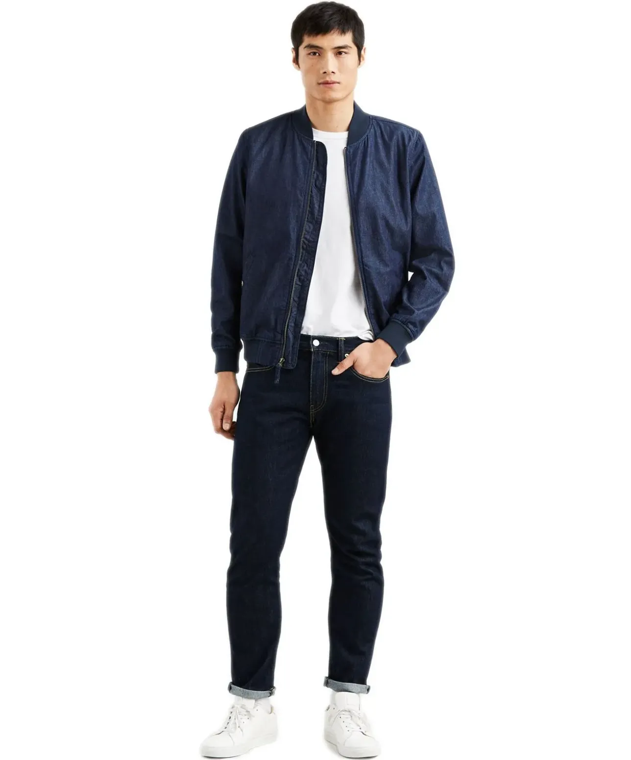 Levis Jeans Tapered 502 Regular in blauem Onewash
