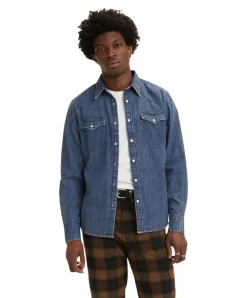 Levis Jeanshemd Barstow Western in Blau