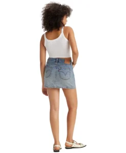 Levis Jeansrock Icon aus Baumwolle in Mittelblau