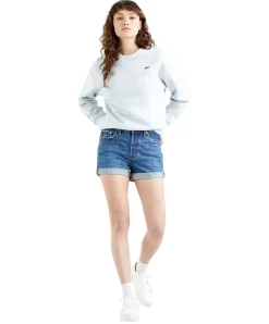 Levi's Jeans-Shorts Long 501 in Orinda Troy Scraped