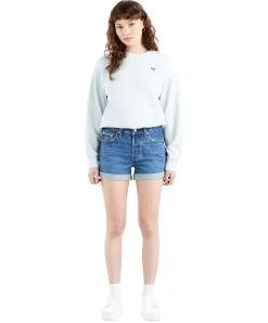 Levi's Jeans-Shorts Long 501 in Orinda Troy Scraped