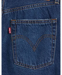 Levi's Jeans-Shorts Ribcage in Noe Five mit fransigem Saum