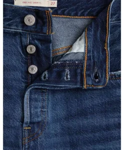 Levi's Jeans-Shorts Ribcage in Noe Five mit fransigem Saum