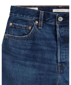 Levi's Jeans-Shorts Ribcage in Noe Five mit fransigem Saum