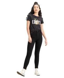 Levi's Mile High Super Skinny Jeans in Schwarz