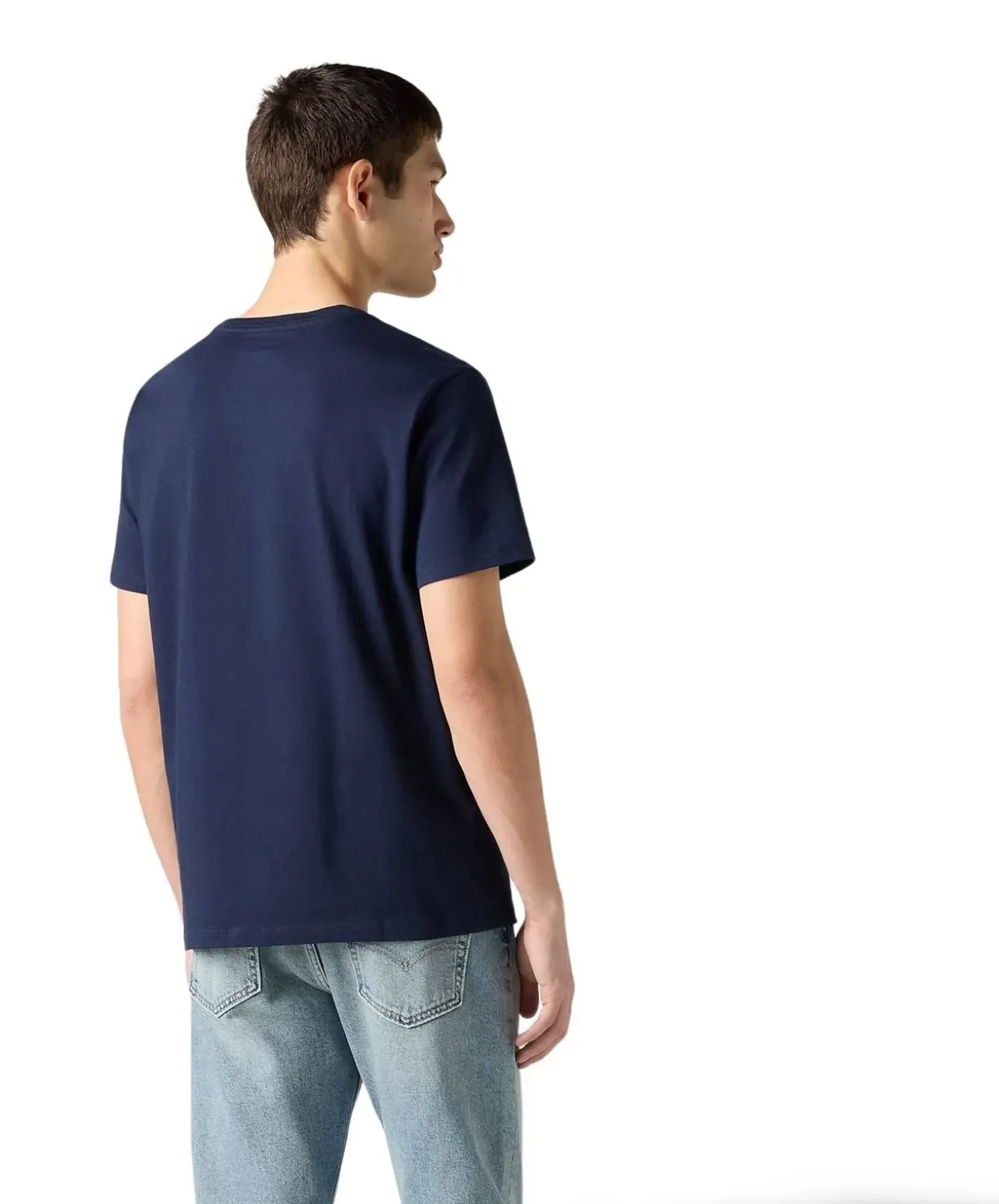 Levis T Shirt Housemark Tee mit V-Neck in Dunkelblau
