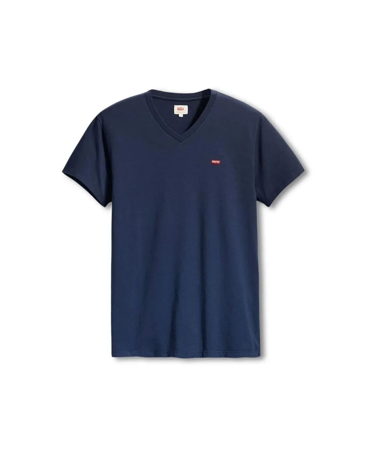 Levis T Shirt Housemark Tee mit V-Neck in Dunkelblau