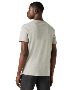 Levi’s T-Shirt Housemark in Grau mit Batwing-Print