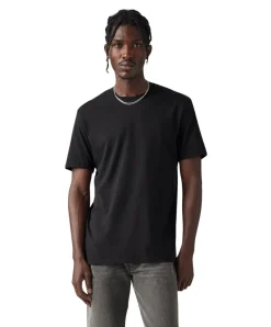 Levis T-Shirt Slim Crewneck 2er Pack in Schwarz