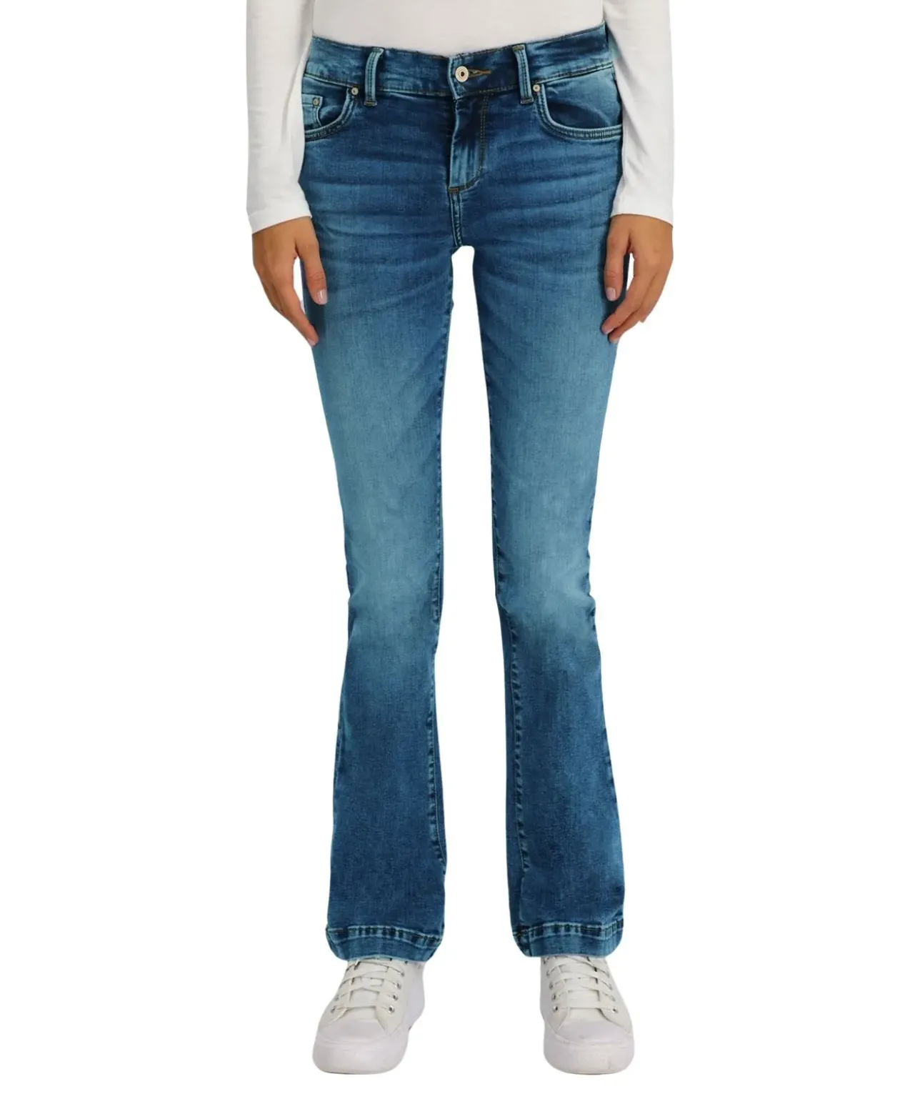 LTB Fallon Jeans in Mittelblau mit mittelhohem Bund