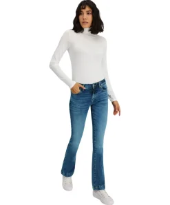 LTB Fallon Jeans in Mittelblau mit mittelhohem Bund