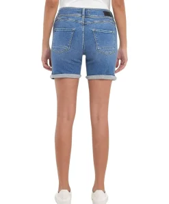 LTB Jeans Shorts Rosina mit Doppelknopf-Verschluss in Mittelblau