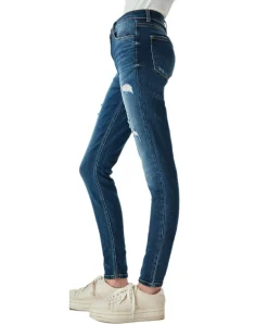 LTB Jeans Skinny Fit Amy in blauem Destroyed Look