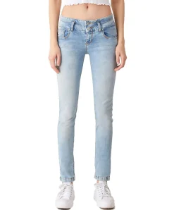 LTB Jeans Slim Fit Zena mit Doppelknopf in Hellblau