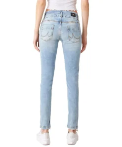 LTB Jeans Slim Fit Zena mit Doppelknopf in Hellblau