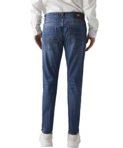LTB Joshua Jeans Slim-fit in blauer Used Waschung