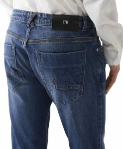 LTB Joshua Jeans Slim-fit in blauer Used Waschung