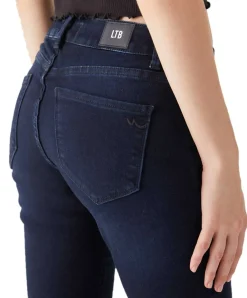 LTB Nicole - Röhrenjeans in dunklem Used Look
