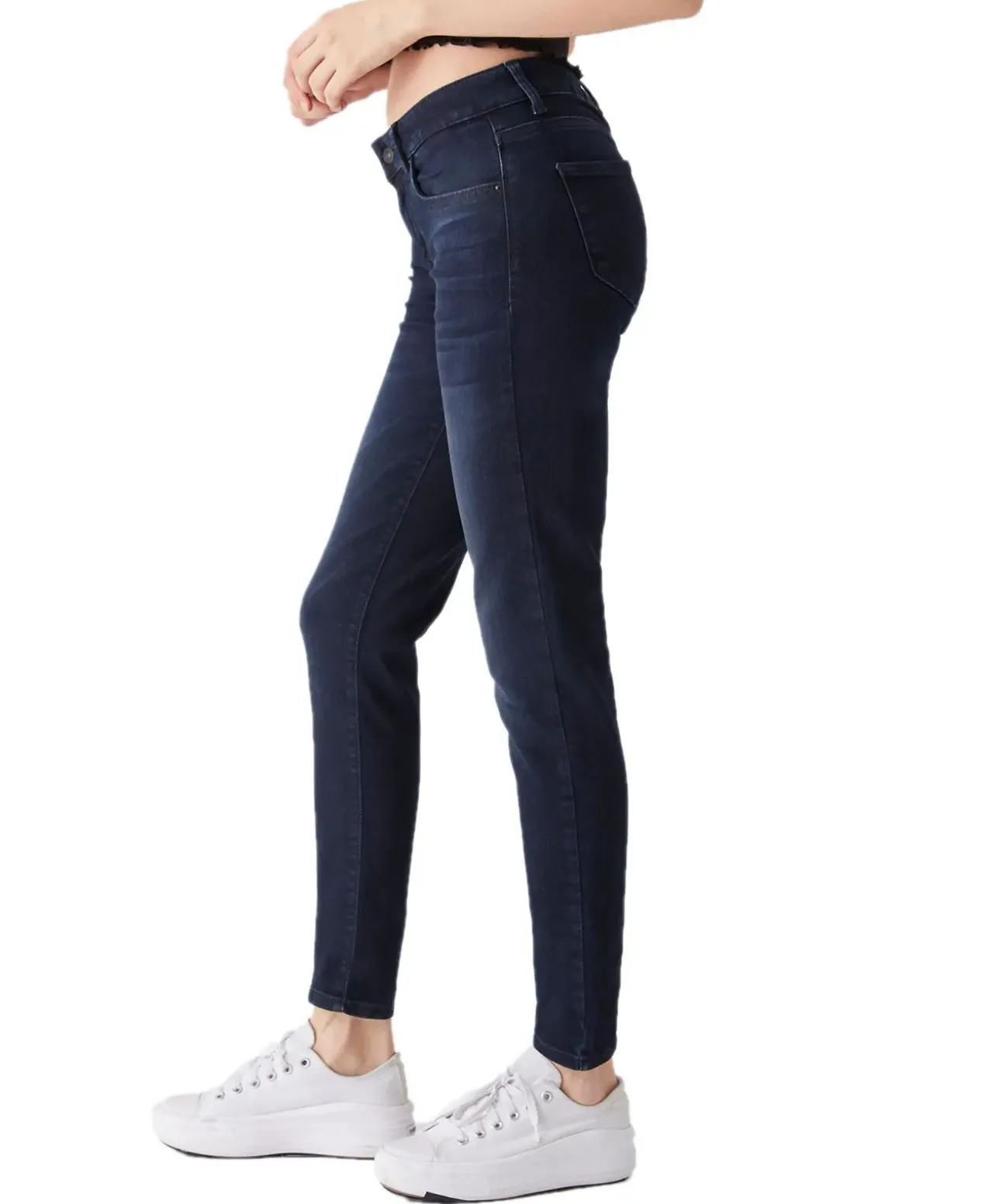 LTB Nicole - Röhrenjeans in dunklem Used Look
