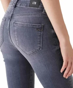 LTB Nicole Damen Jeans in grauer Used Optik