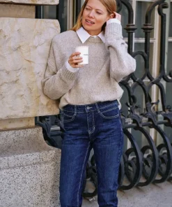 Mac Angela Jeans Slim Fit in New Basic Denim