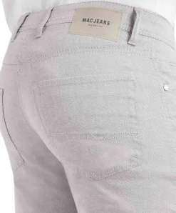 MAC Arne Hose in hellgrauer Färbung mit Wabenstruktur