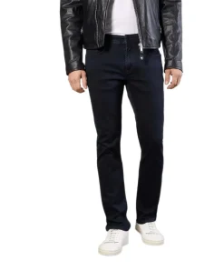 Mac Arne Pipe enge Jeans in Blue Black Waschung