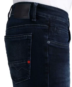 MAC Arne Pipe Flexx Denim in Blue Black 3D Authentic Wash