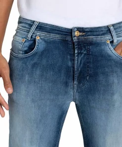 Mac Arne Pipe Jeans Modern Fit in authentischen Mittelblau