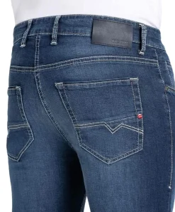 Mac Arne Pipe Jeans Modern Fit in Dunkelblauer Optik