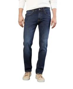 Mac Arne Pipe Stretch-Jeans in dark blue Waschung