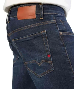 Mac Arne Pipe Stretch-Jeans in dark blue Waschung