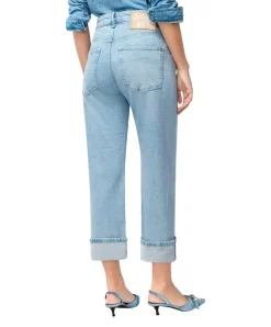 MAC Baggy Straight Jeans in Hellblauer Waschung