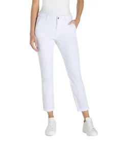 MAC Chino Turn Up aus Stretch Gabardine in Weiß