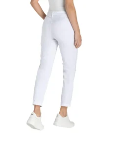 MAC Chino Turn Up aus Stretch Gabardine in Weiß