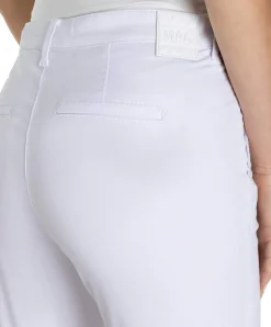 MAC Chino Turn Up aus Stretch Gabardine in Weiß