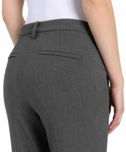 MAC Chino Turn Up in grauer Woll-Optik