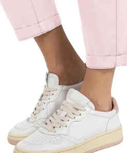 MAC Chino Turn Up Slim Fit mit Bügelfalten in Pink