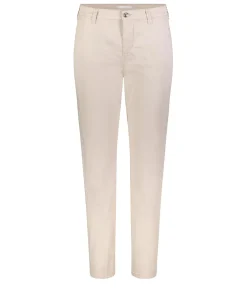 Mac Damen Chino Turn Up aus beigem Stretch Gabardine