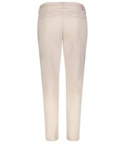 Mac Damen Chino Turn Up aus beigem Stretch Gabardine