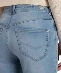 Mac Dream Boot Authentic Jeans in hellblauer Waschung