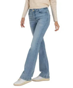 Mac Dream Boot Authentic Jeans in hellblauer Waschung