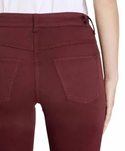 MAC Dream Jeans in Weinrot mit Shaping Effekt