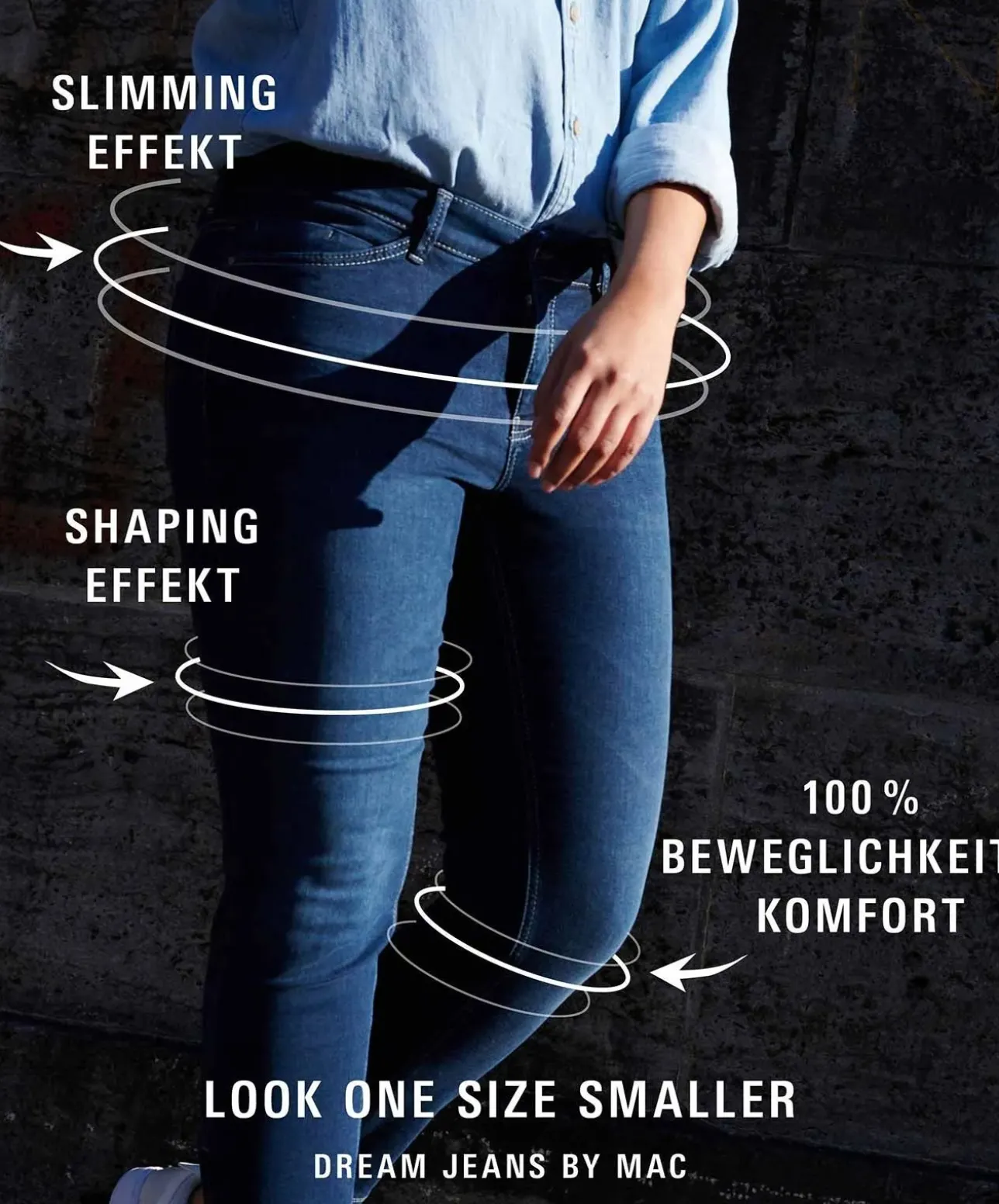 MAC Dream Jeans Straight Leg in Dark Rinsewash