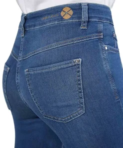 MAC Dream Jeans Straight in Mid Blue Authentic Wash