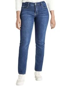 MAC Dream Jeans Straight in Mid Blue Authentic Wash
