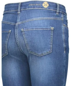 MAC Dream Jeans Straight in Mid Blue Authentic Wash