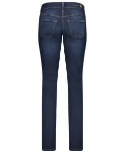 MAC Dream Jeans Straight in dunklem Dark Washed